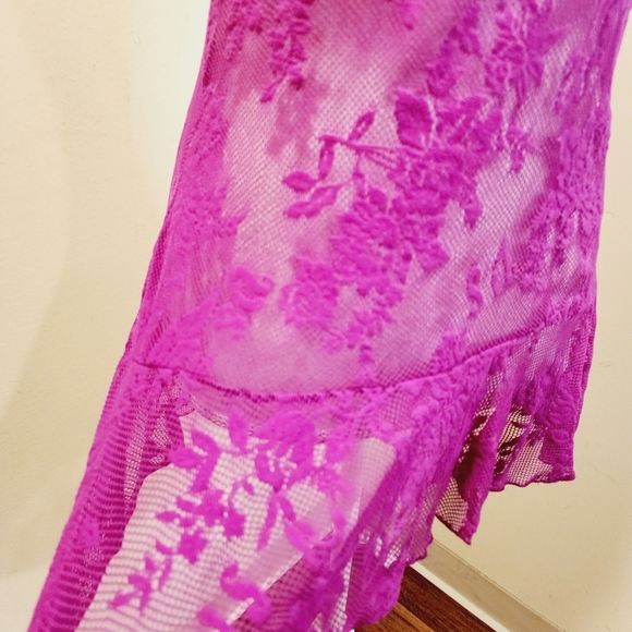Victoria's Secret magenta lace slip lengerie size S - Picture 8 of 9